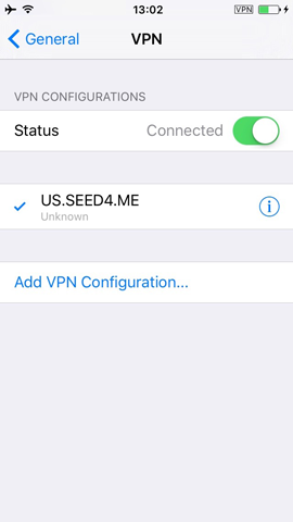 How to setup PPTP VPN on iPhone - Step 4