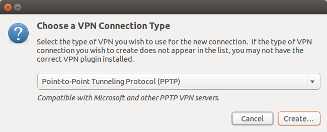 How to setup PPTP VPN on Ubuntu - Step 4