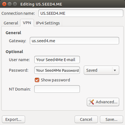 How to setup PPTP VPN on Ubuntu - Step 5