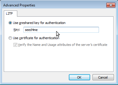 How to setup L2TP VPN in Windows 7 - Step 7